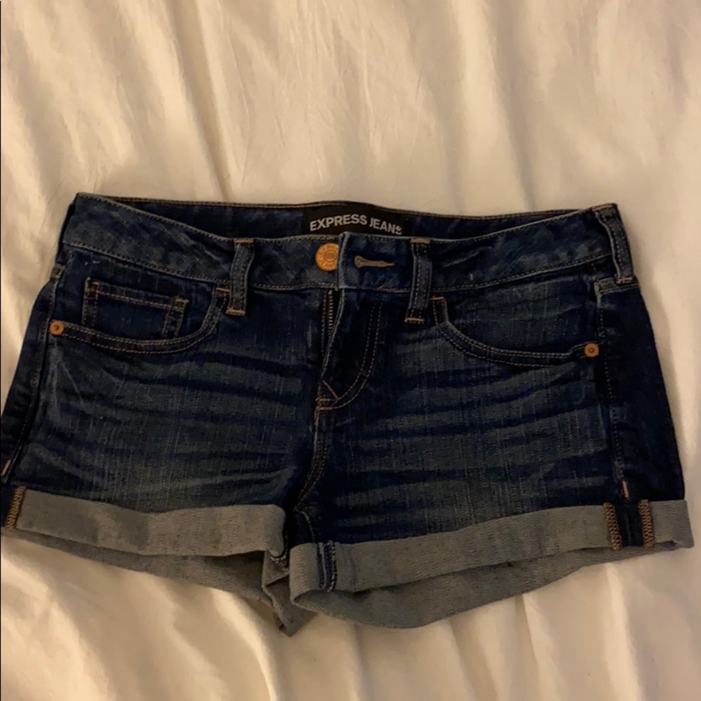 Express Cuffed Jean Shorts